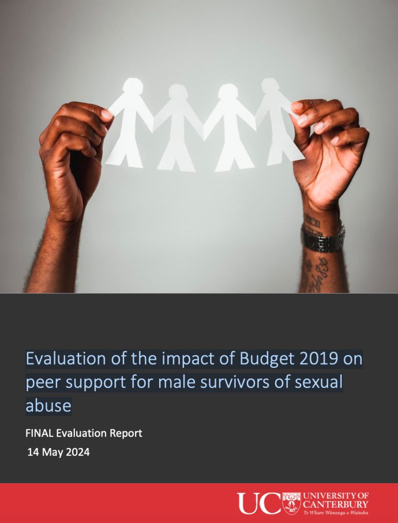 Cover design for Peer Support Evaluation Report